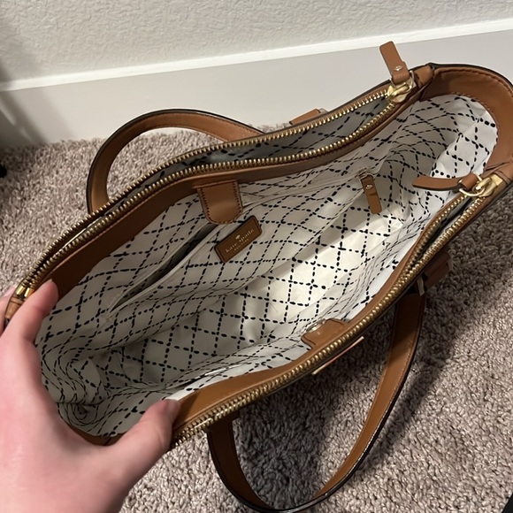 Kate Spade Camel Brown Tote Purse - Picture 6 of 7